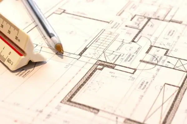 Image of architect Loughborough drawings