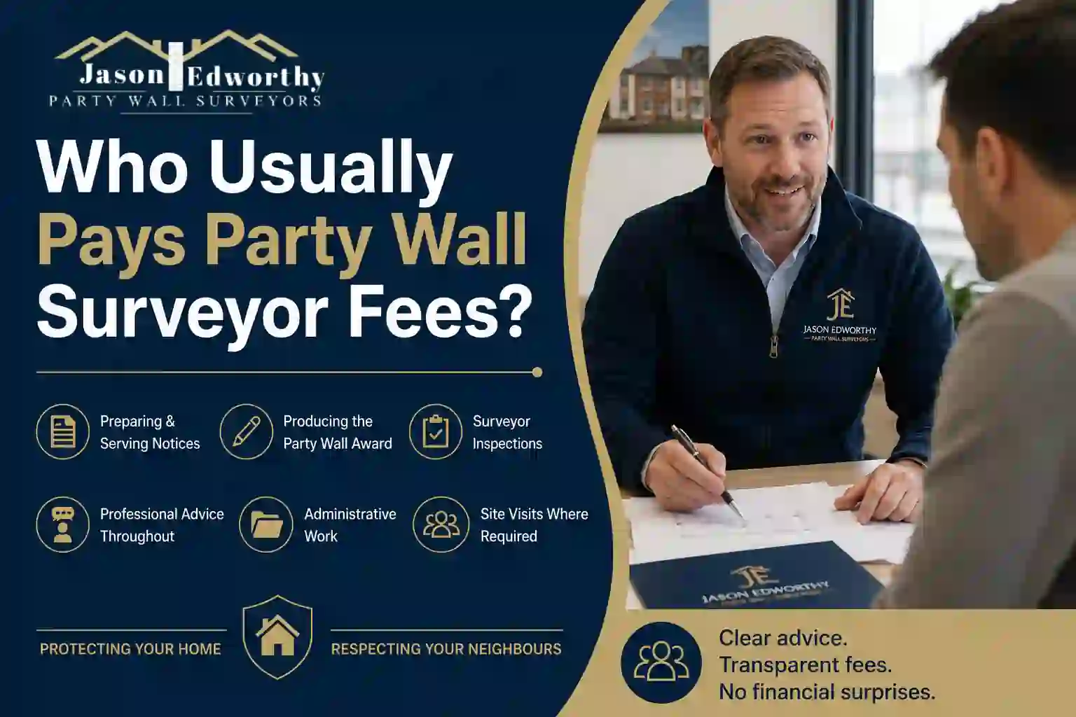 Who Usually Pays Party Wall Surveyor Fees Loughborough?